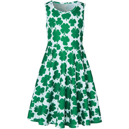 St Patrick's Day Shamrock Funny Girl Dress