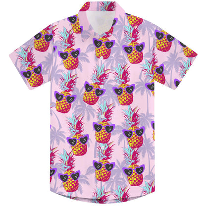 Sunglasses Pineapple Funny Boy Hawaiian Shirt