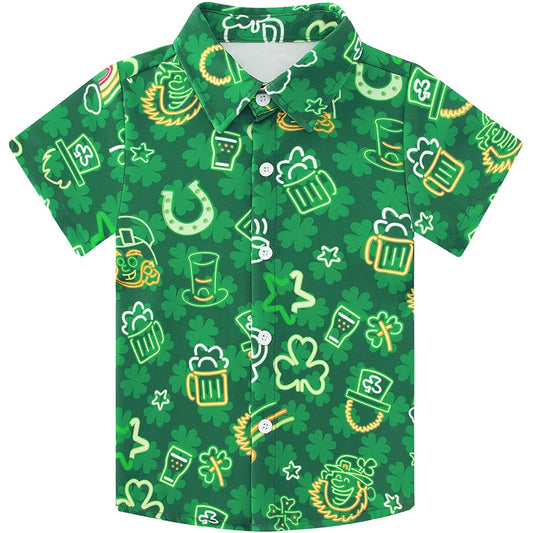 ST Patrick Day Funny Toddler Hawaiian Shirt