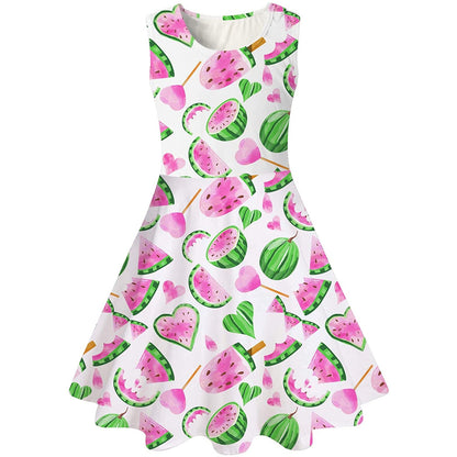 Pink Watermelon Funny Girl Dress