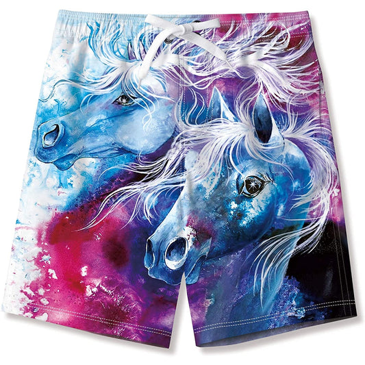 Horse Funny Boy Swim Trunk