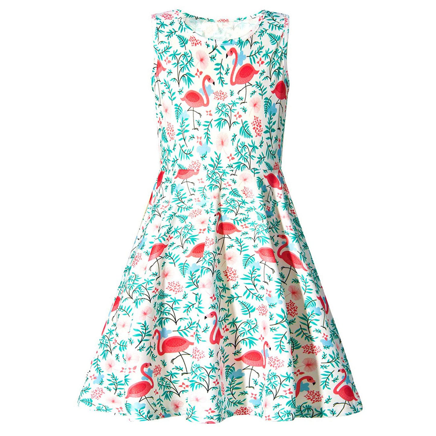 Flamingos Floral Funny Girl Dress