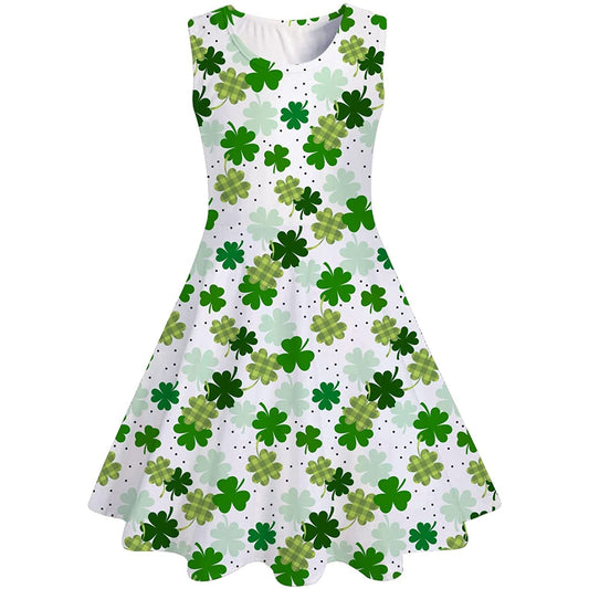 St Patrick's Day Shamrock Funny Girl Dress