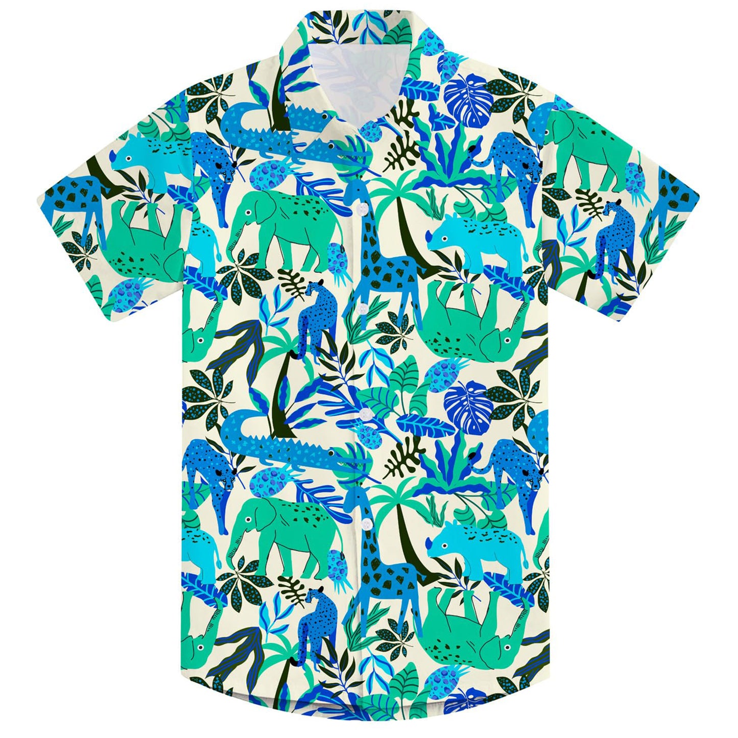 Jungle Animals Funny Boy Hawaiian Shirt