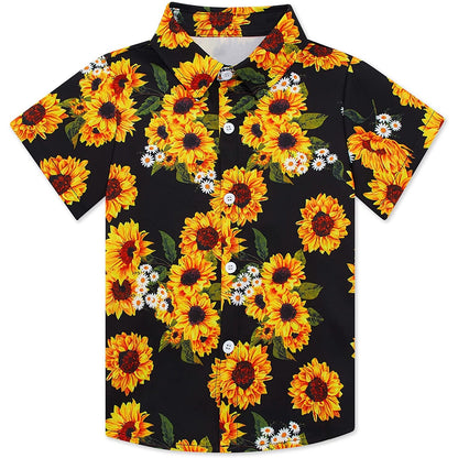 Sunflowers Funny Toddler Hawaiian Shirt