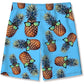 Blue Sunglasses Pineapple Funny Boy Swim Trunk