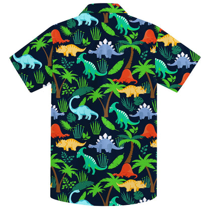 Palm Tree Dinosaurs Funny Boy Hawaiian Shirt