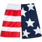 American Flag Funny Boy Swim Trunk