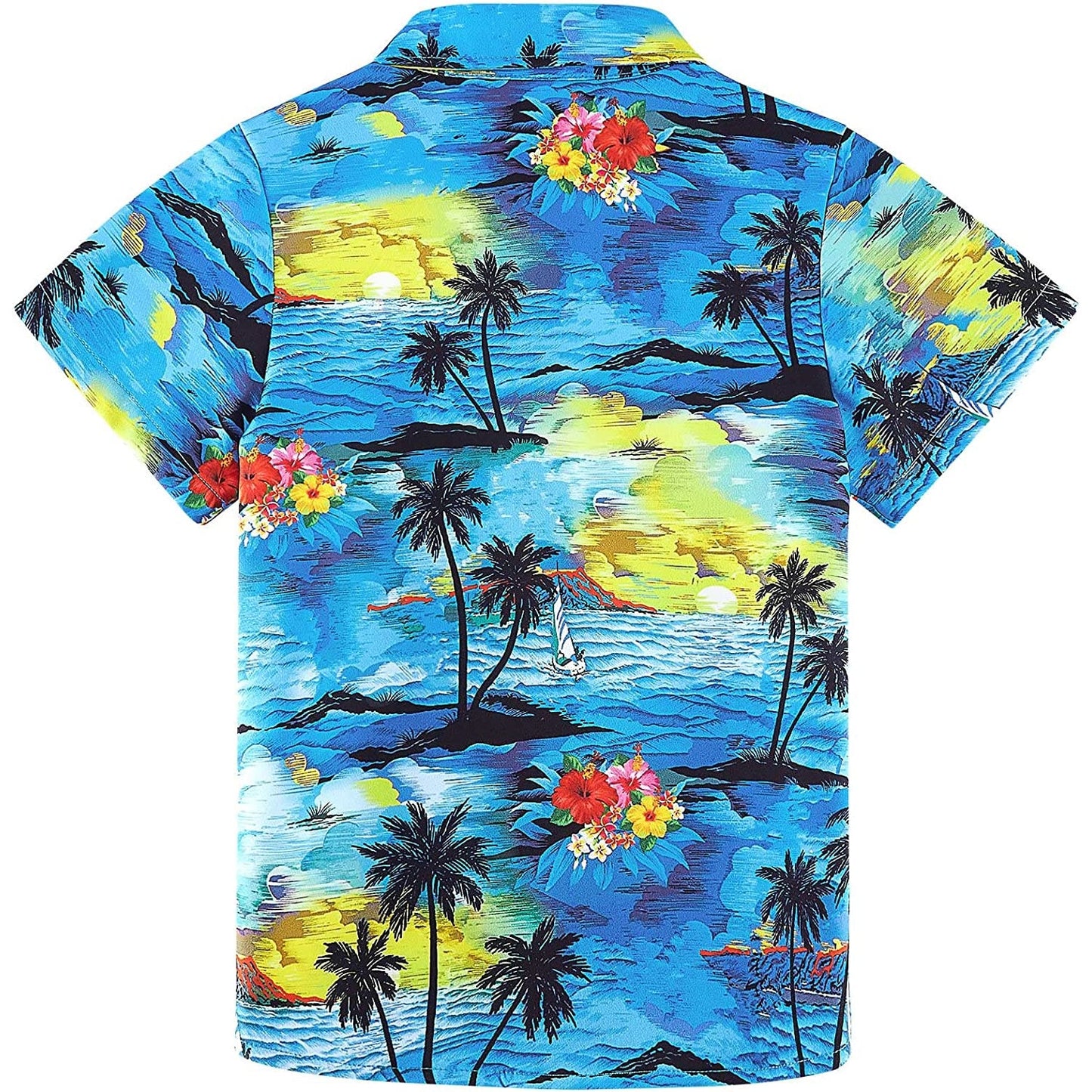 Paint Palm Tree Island Funny Toddler Hawaiian Shirt