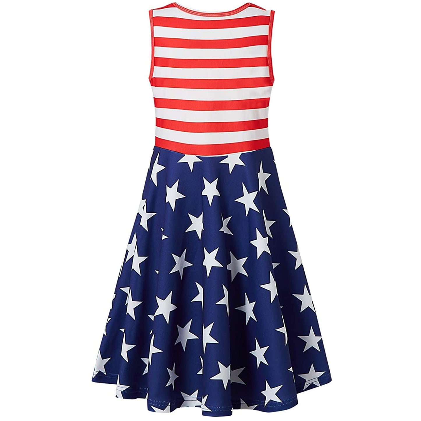 Stripe American Flag Funny Girl Dress