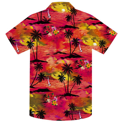 Palm Tree Island Flowers Funny Boy Hawaiian Shirt