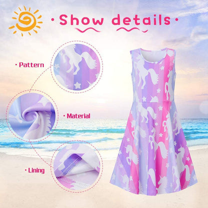 Pink Unicorn Funny Girl Dress