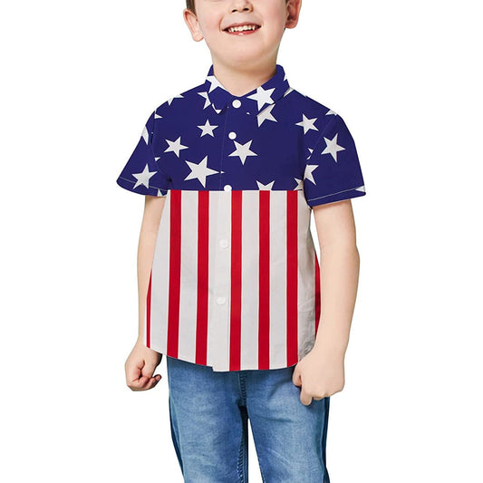 American Flag Funny Boy Hawaiian Shirt