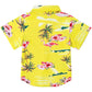 Hawaiian Flamingo Yellow Funny Toddler Hawaiian Shirt