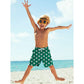 Green St Patrick's Day Shamrock Funny Boy Swim Trunk