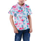 Palm Leaf Flamingo Funny Toddler Hawaiian Shirt