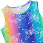 Rainbow Butterfly Funny Girl Dress