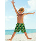 St Patrick's Day Shamrock Funny Boy Swim Trunk