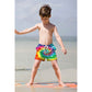 Rainbow Swirl Funny Boy Swim Trunk