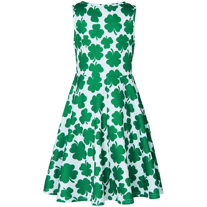 St Patrick's Day Shamrock Funny Girl Dress
