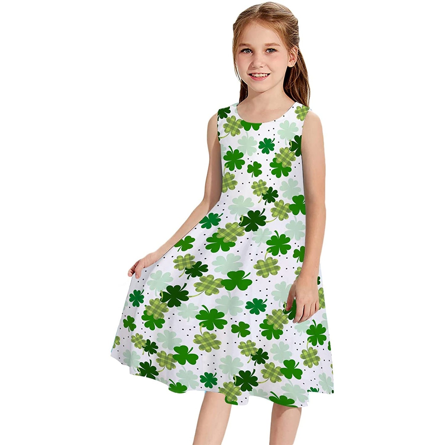 St Patrick's Day Shamrock Funny Girl Dress