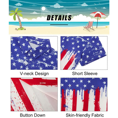 Melting American Flag Funny Toddler Hawaiian Shirt