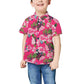 Floral Red Funny Toddler Hawaiian Shirt