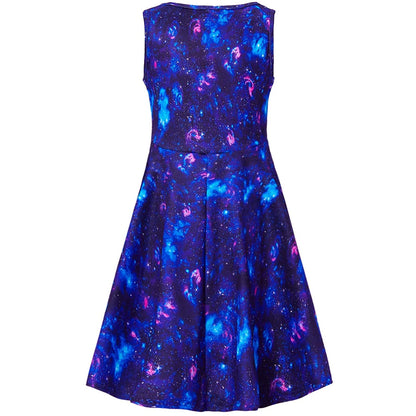 Deep Blue Galaxy Funny Girl Dress