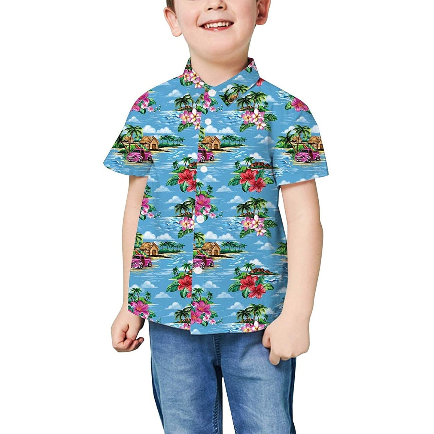 Island Car Funny Toddler Hawaiian Shirt