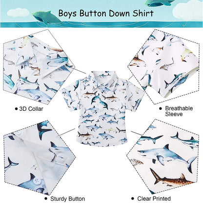 Sharks Funny Toddler Hawaiian Shirt