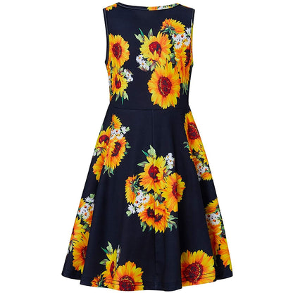 Sunflower Black Funny Girl Dress