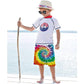 Rainbow Swirl Funny Boy Swim Trunk