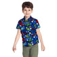 Space Galaxy Dinosaur Funny Toddler Hawaiian Shirt