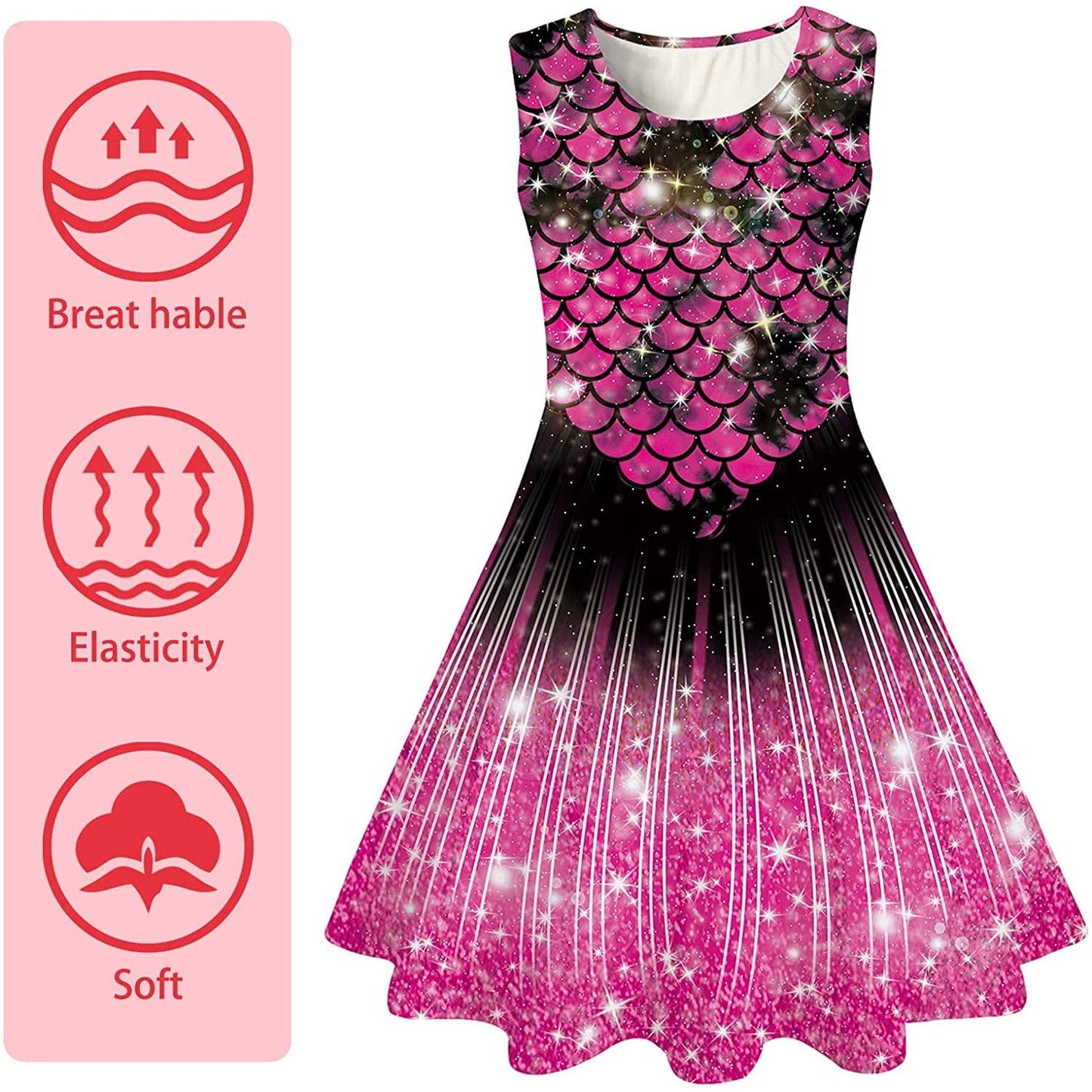 Wine Mermaid Funny Girl Dress